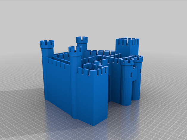 castell Père Noël Florentin quantités 3D print model - Mito3D