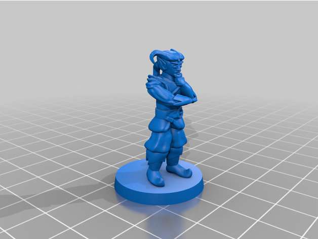 Tiefling Ladenbesitzer Panzer 3D print model - Mito3D