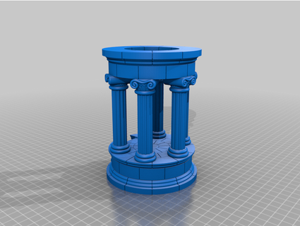 roman temple circular henry518 3d print model - Mito3D