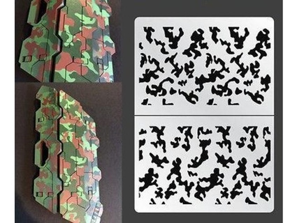 pochoir traditionnel camouflage sachael77 3d print model - Mito3D