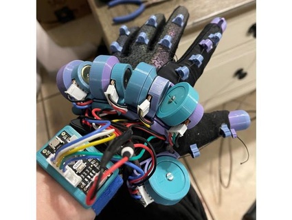 Nano Handgelenk montieren klar Handschuh vr v3 Spoonyspork 3d print model - Mito3D