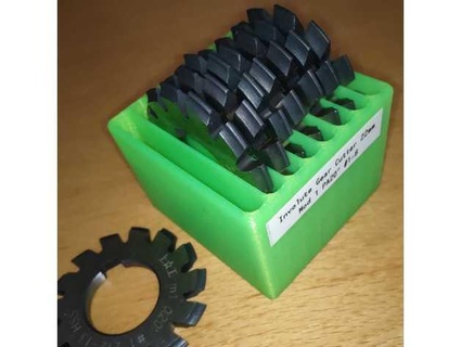 module 1 involute gear cutter storage j-larsson 3d print model - Mito3D