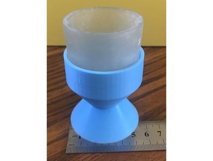 glass lined tealight holder davidphilliposter 3d print model - Mito3D