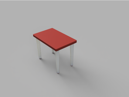 barbie doll table - puppentisch f r barbie 3d-science  3d print model - Mito3D