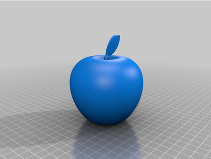 3d apple logo whyme3d 3d print model - Mito3D
