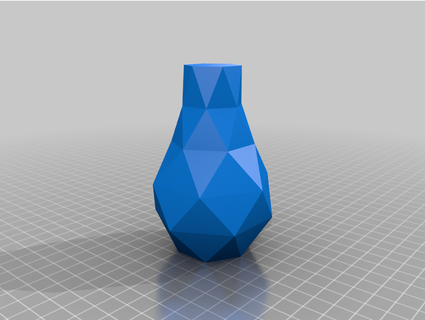 niedrig poly Vase f2 beamer 3d print model - Mito3D