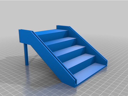 1 10 escala escalera vaso pretil canal juego superado 3d print model - Mito3D