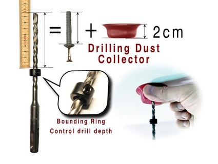 drilling dust collector guide mishkin2 3d print model - Mito3D