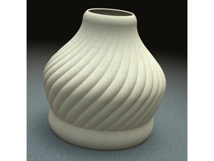 wirbelnd 01 Vase Modus Lampenschirm Cadnurd 3d print model - Mito3D