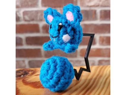 azurill queue crochet craftasaurustex 3d print model - Mito3D