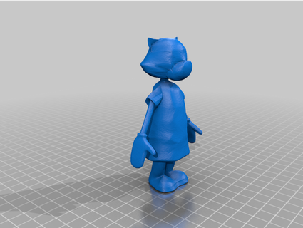 toontown cat female whyme3d 3d print model - Mito3D