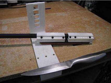 coltello affilatura titolare supporto più semplice petto fredy 3d print model - Mito3D