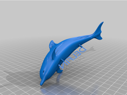 delfin rballesta 3d print model - Mito3D