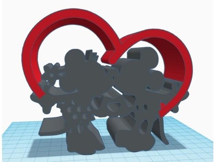 Mickey Minnie bureau objet 3 rkxone 3d print model - Mito3D