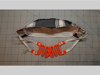 maschera extender Fai ear relief reddeathmx 3d print model - Mito3D