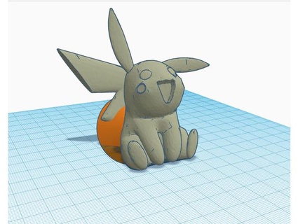 p'tit' Pikachu fourneau bouton remix Kenmore rapidement 3d print model - Mito3D