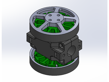 5010 coaxial zangão motor monte lfhohmann 3d print model - Mito3D