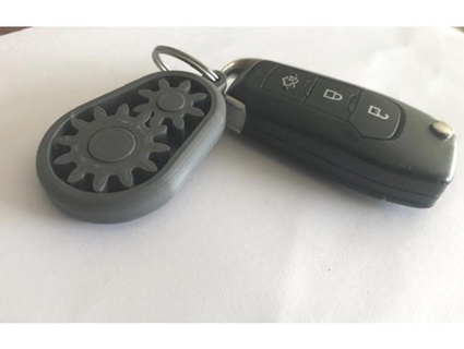 gearbox stress relief keychain sekeletu 3d print model - Mito3D
