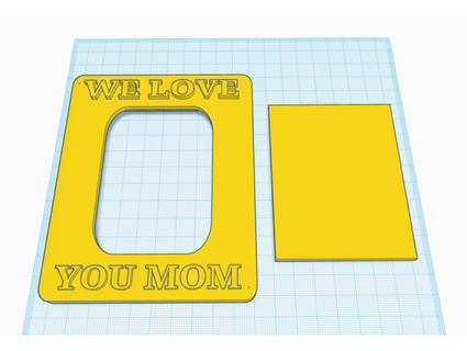 mom gift picture frame shithouse 3d print model - Mito3D