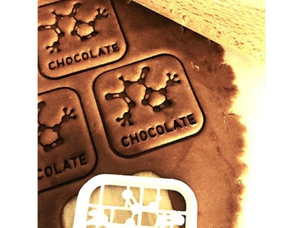 chimica biscotto taglierina cioccolato molecola dcortes 3d print model - Mito3D