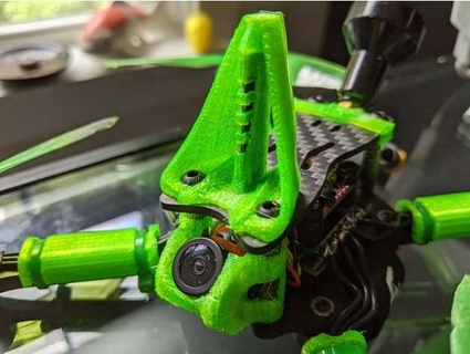 turtle fin xf-race antenna mount switchback yorb 3d print model - Mito3D