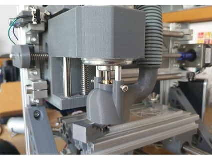 cnc molino vacío add on 20 mm diámetro manguera br00mstick 3d print model - Mito3D