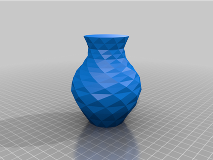 customisable bezier low-poly vase bdbbdb 3d print model - Mito3D