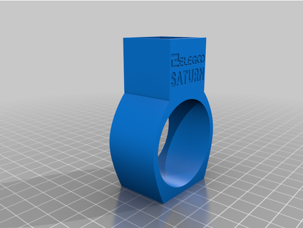 elegoo Saturno botella soporte body 3d 3d print model - Mito3D