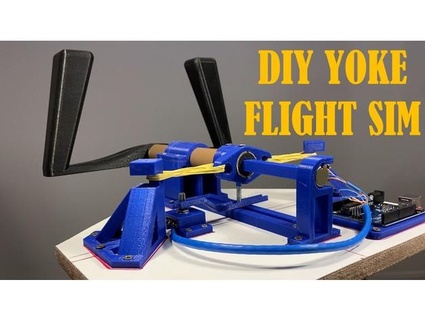 3d printed diy flight simulator yoke using arduino dvilardi  3d print model - Mito3D