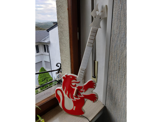 Leone Lussemburgo chitarra eroe clone tiagowebersc 3D print model - Mito3D