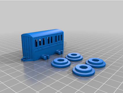 thomas adventures passenger carriage lessell 3d print model - Mito3D