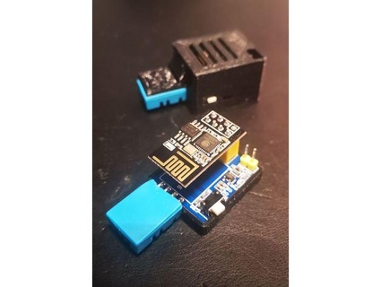 dht11 esp01 sensor case hsc2k 3d print model - Mito3D