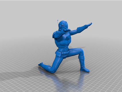 mando kneeling vsp 3d print model - Mito3D
