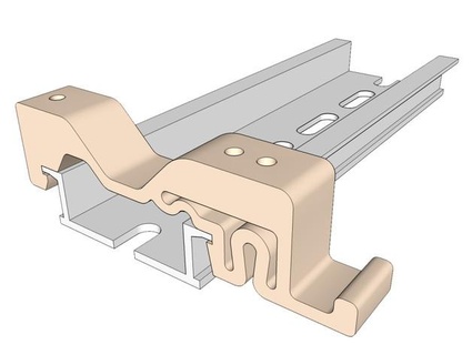 din Demiryolu ilkbahar klips bezelye 3d print model - Mito3D