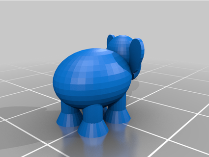 elefante piisawesome314159 3d print model - Mito3D