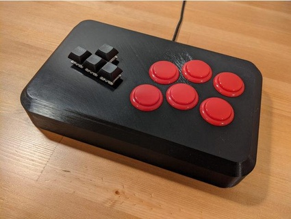 mixbox-layout fightstick jfedor 3d print model - Mito3D