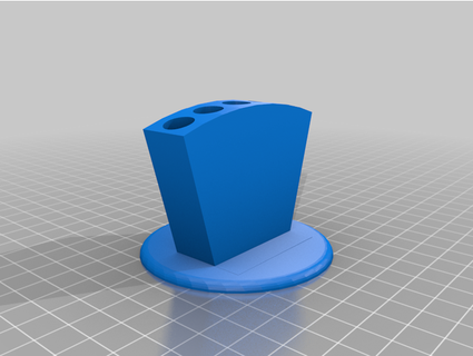 flag holder 5x10mm table version lalag 3d print model - Mito3D