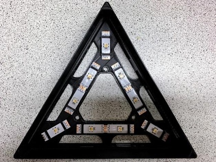 remixed light panel base integrated led strip holders solidelectronics 3d print model - Mito3D