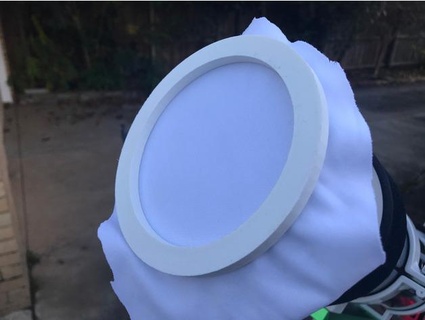 ed80 düz maske çiy kalkan şapka vektörk 3d print model - Mito3D
