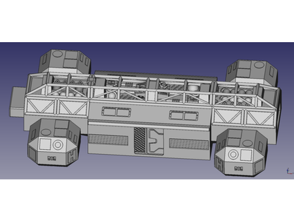 espaço 1999 Águia Principal corpo repro fosco scottdee 3d print model - Mito3D