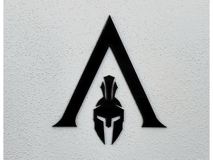 assassin's creed odyssey logo wall decoration zvedak 3d print model - Mito3D