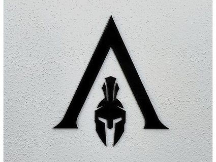 assassino credo odissea logo parete decorazione stella 3d print model - Mito3D