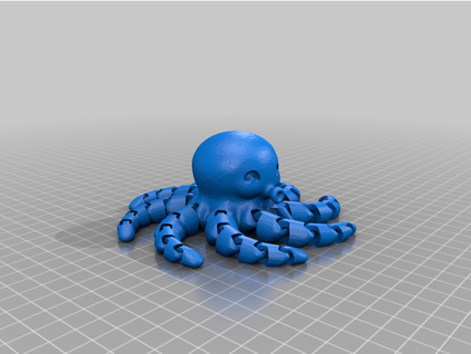 octopus bottle cap borrmi 3d print model - Mito3D