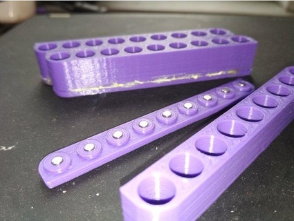 hex bit holder magnets waste 3d print model - Mito3D