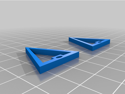 triangolo orecchini versione 11 takcerberus 3d print model - Mito3D