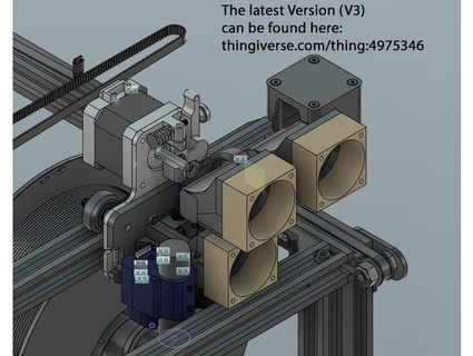 ender 5 microswiss direct conduire ventilateur canal étape fusion360 print2win 3d print model - Mito3D