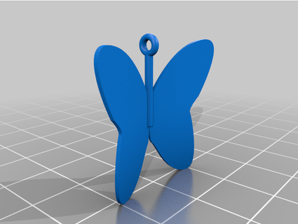 Schmetterling Ohrringe gut2000 3d print model - Mito3D