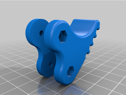 dumbell clamp hex nut holes omercelebi 3d print model - Mito3D