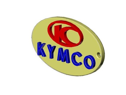 kymco moto logo portachiavi shire 3d print model - Mito3D