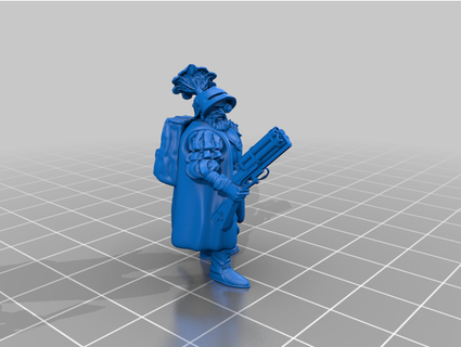 imperial engineer 0 silver wolf 3d print model - Mito3D